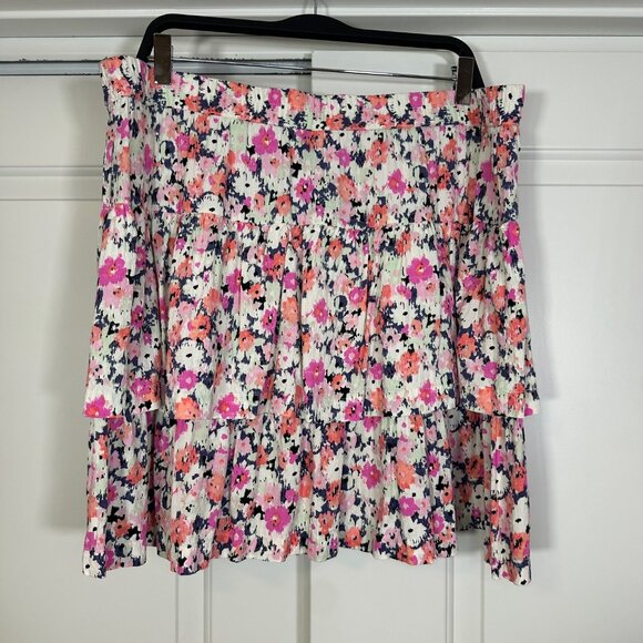 Universal Thread Floral Tiered Mini Skirt XXL - Picture 4 of 11
